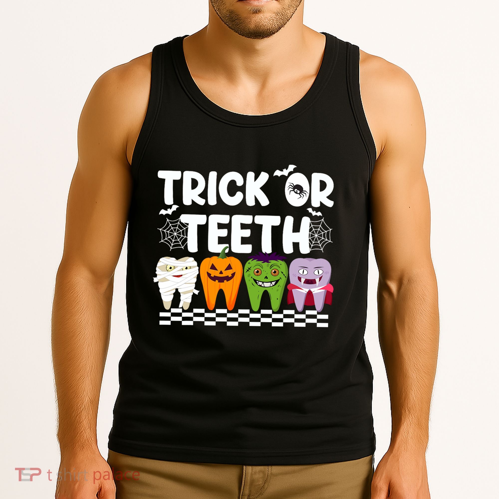 Trick Or Teeth Halloween Costumes Dental Tank Top