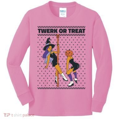 Twerk Or Treat Kids Long Sleeve Shirt