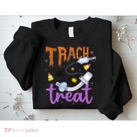 Trach Or Treat Nurse Respiratory Therapist ICU RN Halloween Sweatshirt thumb 2