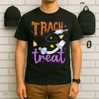 Trach Or Treat Nurse Respiratory Therapist ICU RN Halloween T-Shirt thumb 6