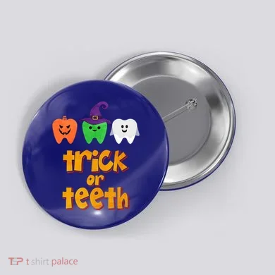 Trick Or Teeth Gift Button