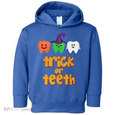 Trick Or Teeth Gift Toddler Hoodie