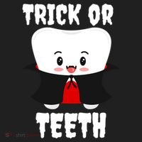Trick Or Teeth Tooth Vampire Dentist Hygienist Funny Dental Cool Gift Beanie thumb 2