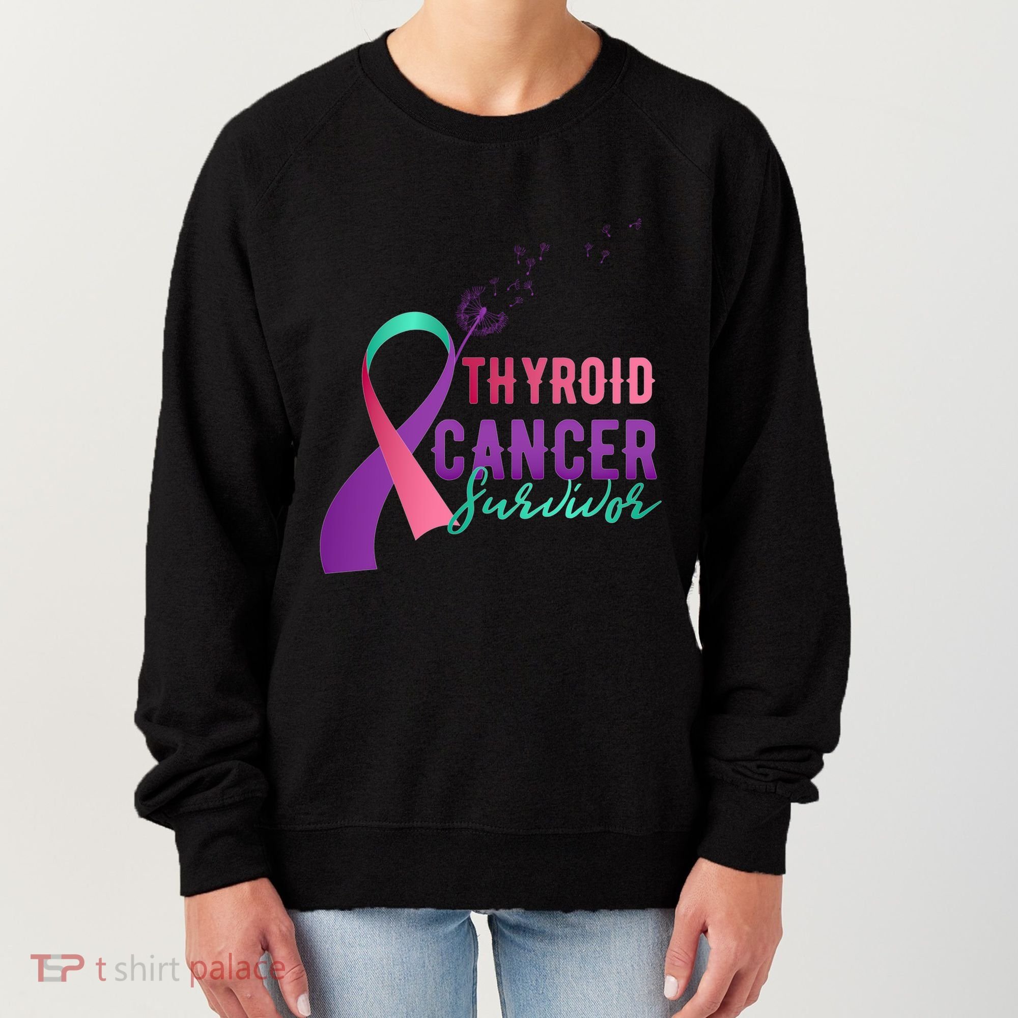 Thyroid Or Thyroid Awareness Or Thyroid Cancer Survivor Cool Gift Women's Sweatshirt