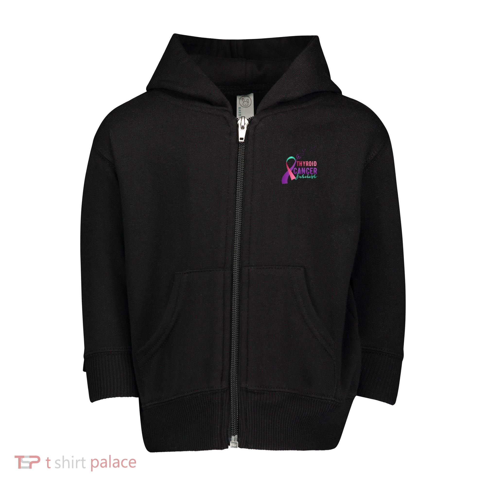Thyroid Or Thyroid Awareness Or Thyroid Cancer Survivor Cool Gift Toddler Zip Fleece Hoodie