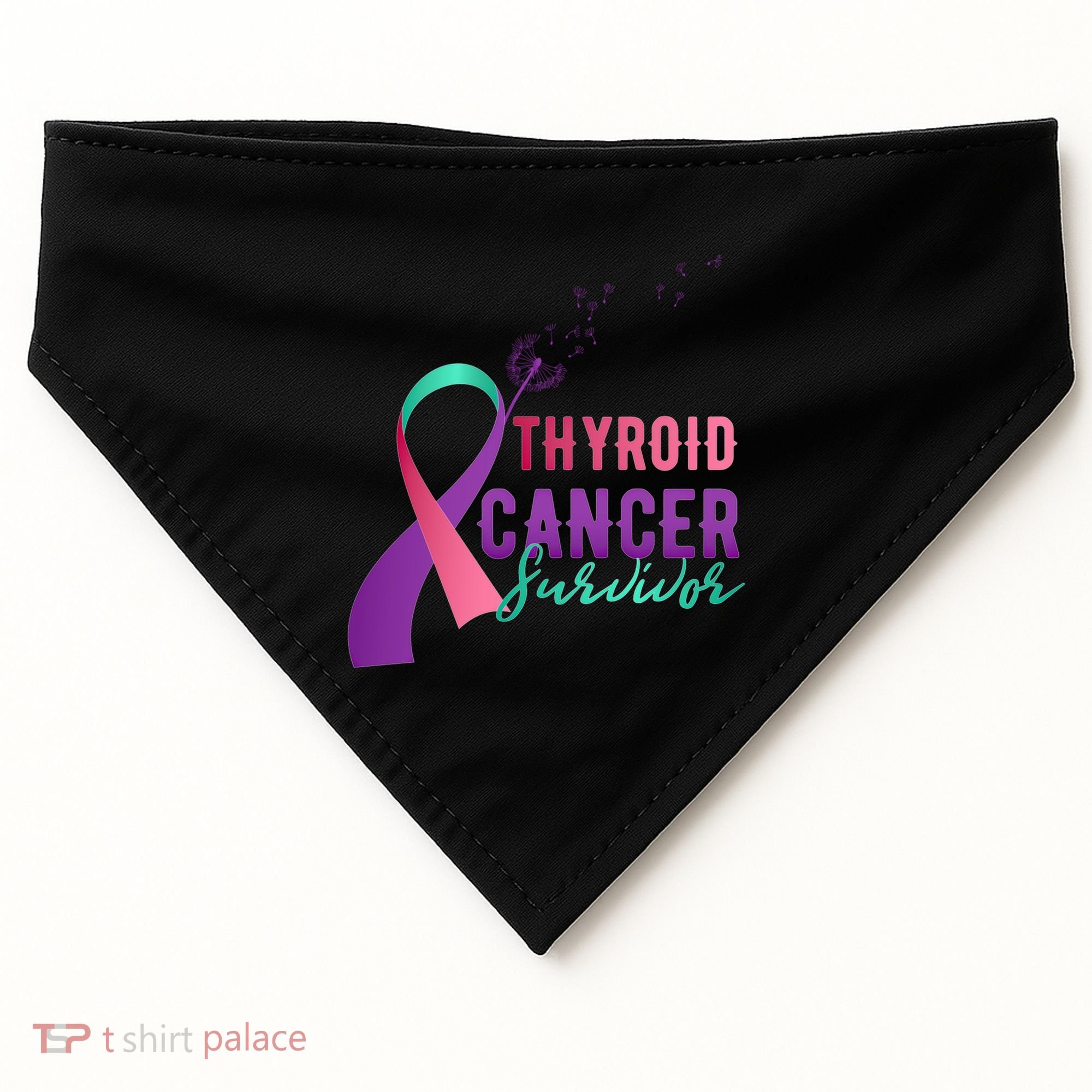 Thyroid Or Thyroid Awareness Or Thyroid Cancer Survivor Cool Gift USA-Made Doggie Bandana