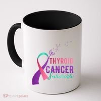 Thyroid Or Thyroid Awareness Or Thyroid Cancer Survivor Cool Gift Coffee Mug thumb 0