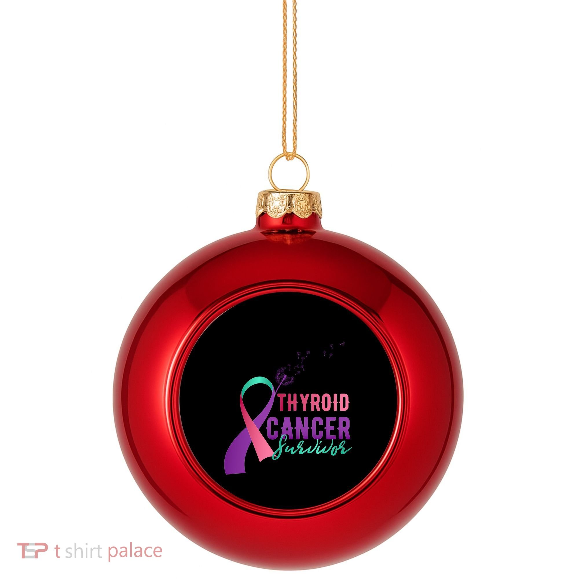 Thyroid Or Thyroid Awareness Or Thyroid Cancer Survivor Cool Gift Plastic Christmas Ball Ornament