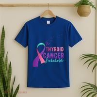 Thyroid Or Thyroid Awareness Or Thyroid Cancer Survivor Cool Gift T-Shirt thumb 2