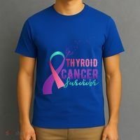 Thyroid Or Thyroid Awareness Or Thyroid Cancer Survivor Cool Gift T-Shirt thumb 3