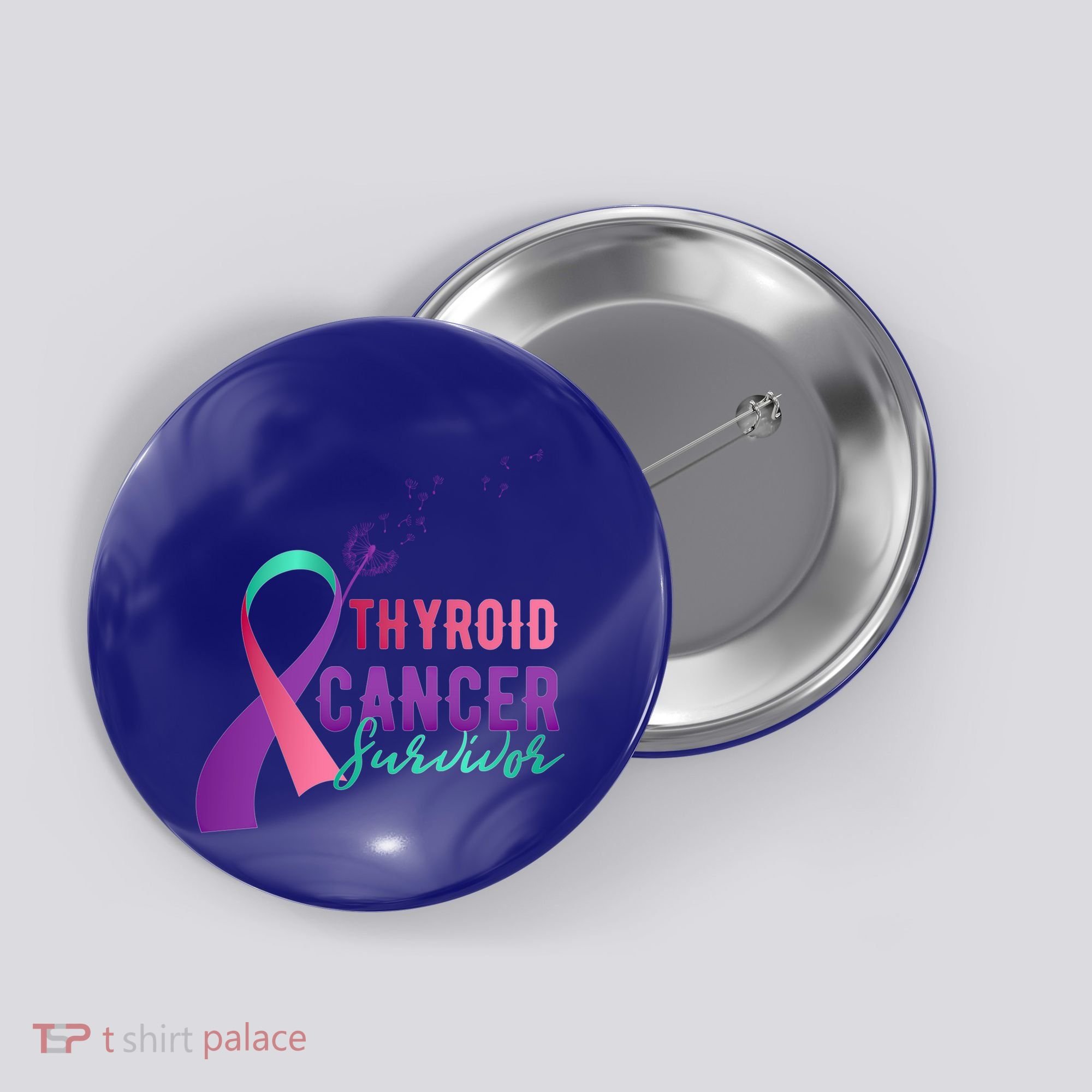 Thyroid Or Thyroid Awareness Or Thyroid Cancer Survivor Cool Gift Button