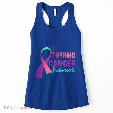 Thyroid Or Thyroid Awareness Or Thyroid Cancer Survivor Cool Gift Women's Tank Top