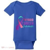 Thyroid Or Thyroid Awareness Or Thyroid Cancer Survivor Cool Gift Baby Bodysuit thumb 0