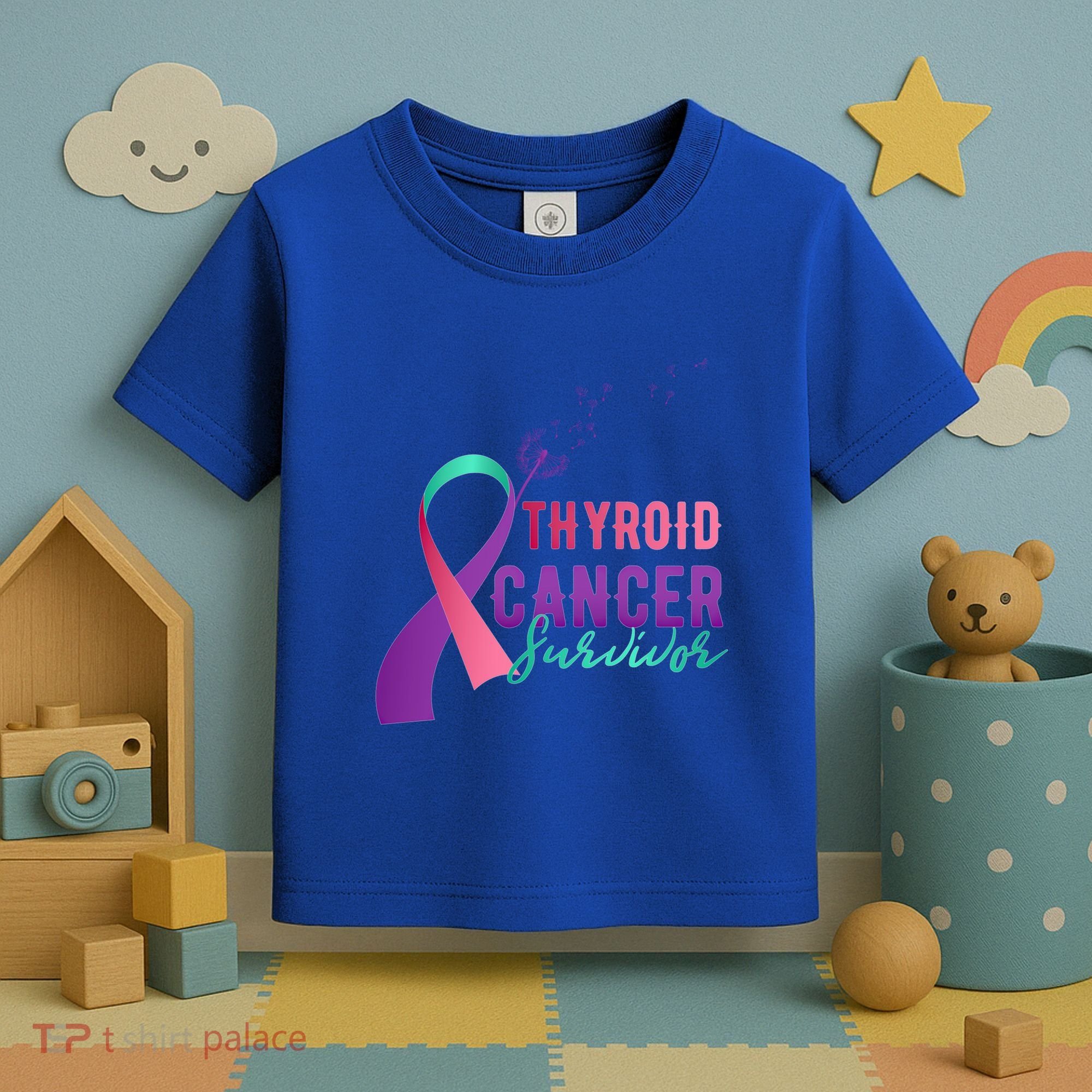 Thyroid Or Thyroid Awareness Or Thyroid Cancer Survivor Cool Gift Toddler T-Shirt