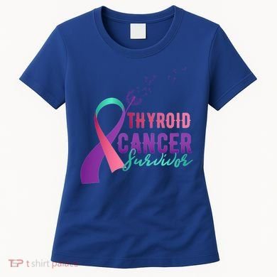 Thyroid Or Thyroid Awareness Or Thyroid Cancer Survivor Cool Gift Women's T-Shirt