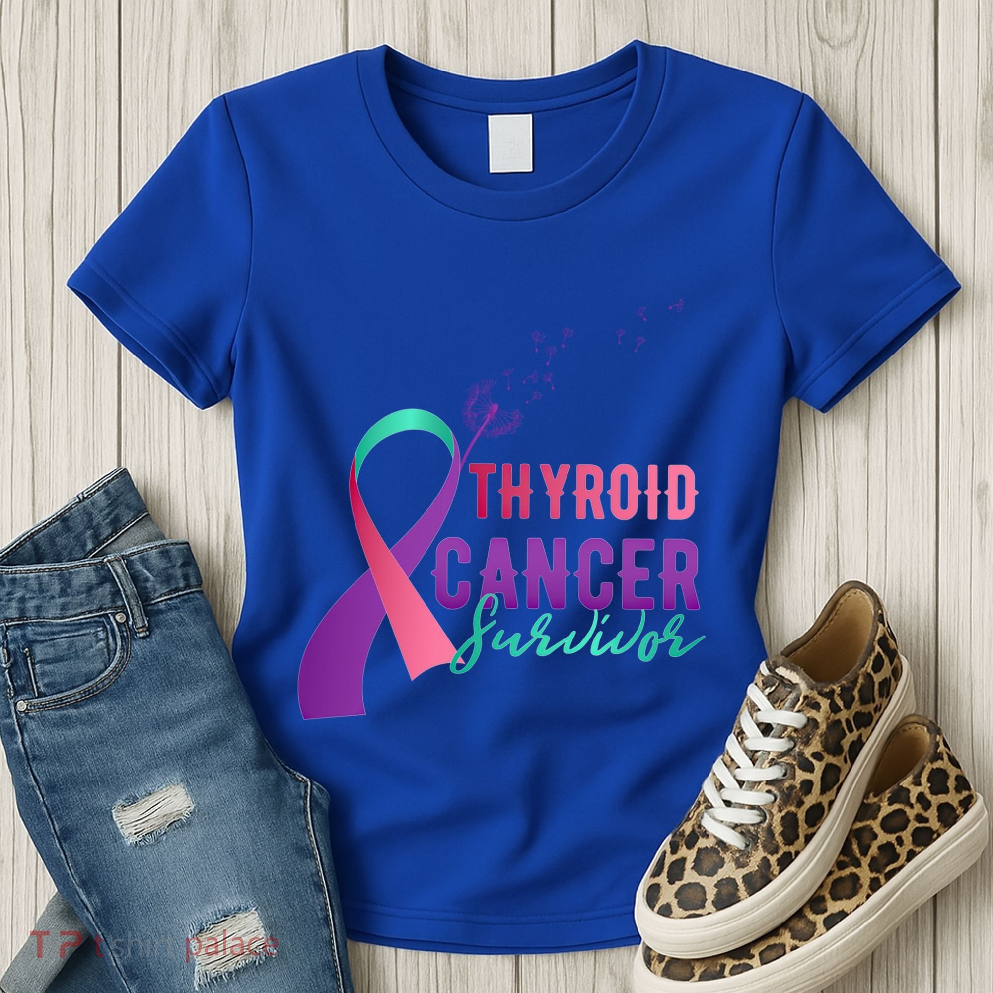 Thyroid Or Thyroid Awareness Or Thyroid Cancer Survivor Cool Gift Women's T-Shirt