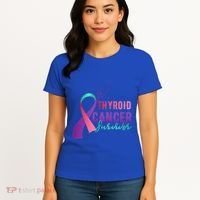 Thyroid Or Thyroid Awareness Or Thyroid Cancer Survivor Cool Gift Women's T-Shirt thumb 4