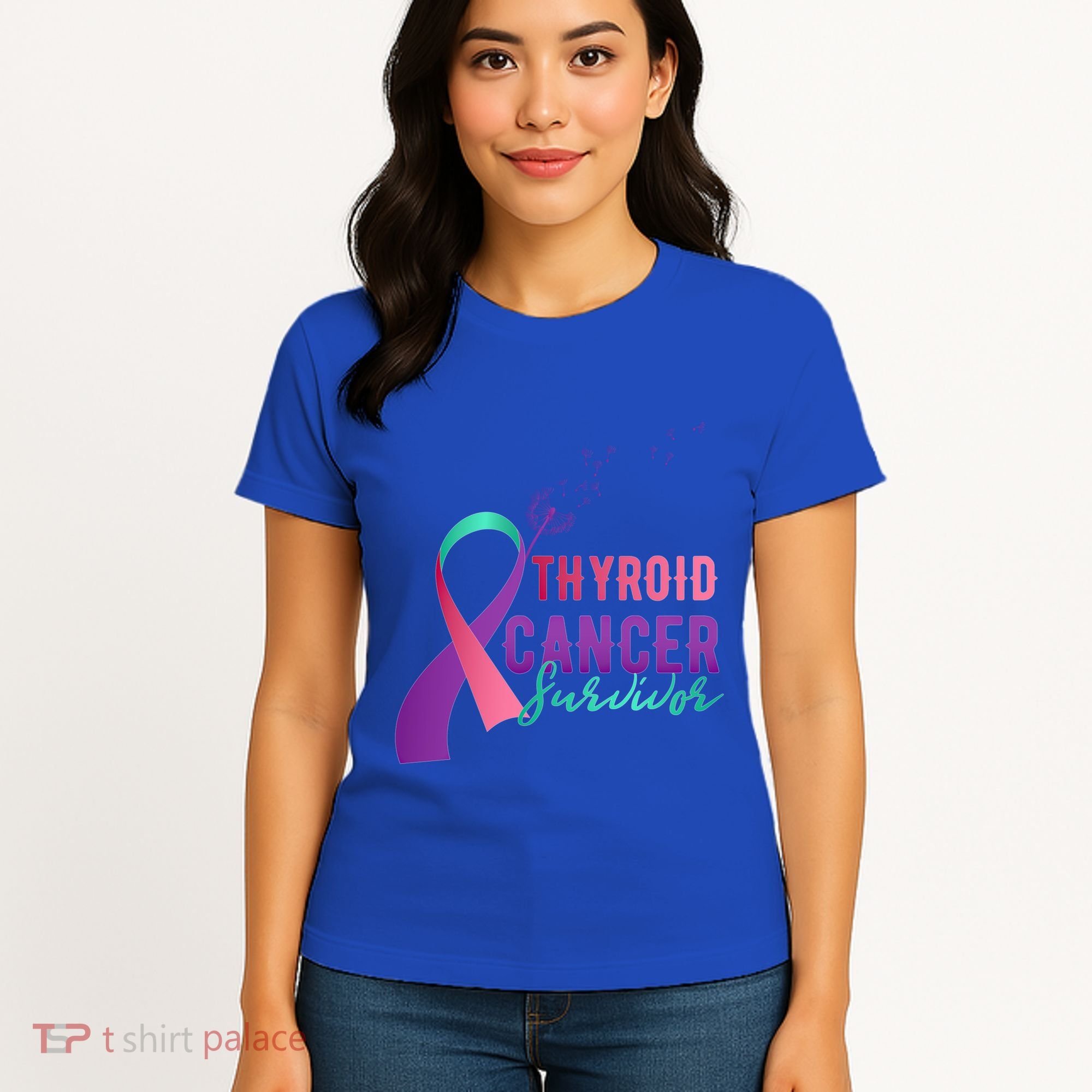 Thyroid Or Thyroid Awareness Or Thyroid Cancer Survivor Cool Gift Women's T-Shirt