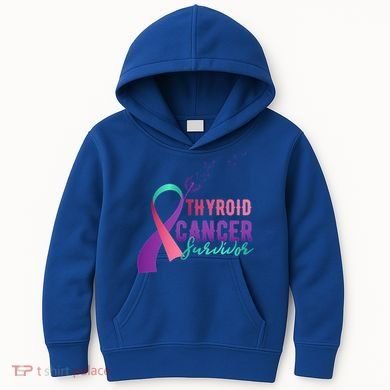 Thyroid Or Thyroid Awareness Or Thyroid Cancer Survivor Cool Gift Kids Hoodie