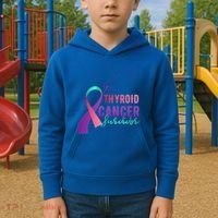 Thyroid Or Thyroid Awareness Or Thyroid Cancer Survivor Cool Gift Kids Hoodie thumb 2