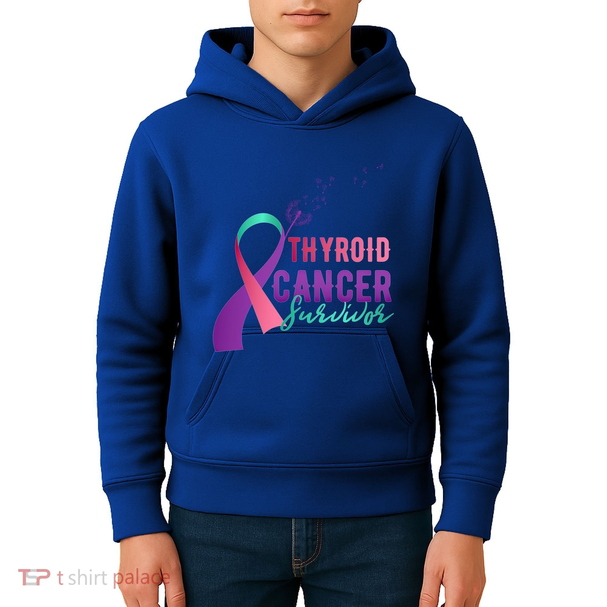 Thyroid Or Thyroid Awareness Or Thyroid Cancer Survivor Cool Gift Kids Hoodie