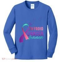 Thyroid Or Thyroid Awareness Or Thyroid Cancer Survivor Cool Gift Kids Long Sleeve Shirt thumb 0