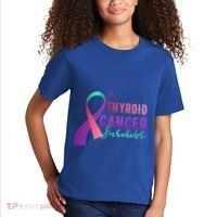 Thyroid Or Thyroid Awareness Or Thyroid Cancer Survivor Cool Gift Kids T-Shirt thumb 2