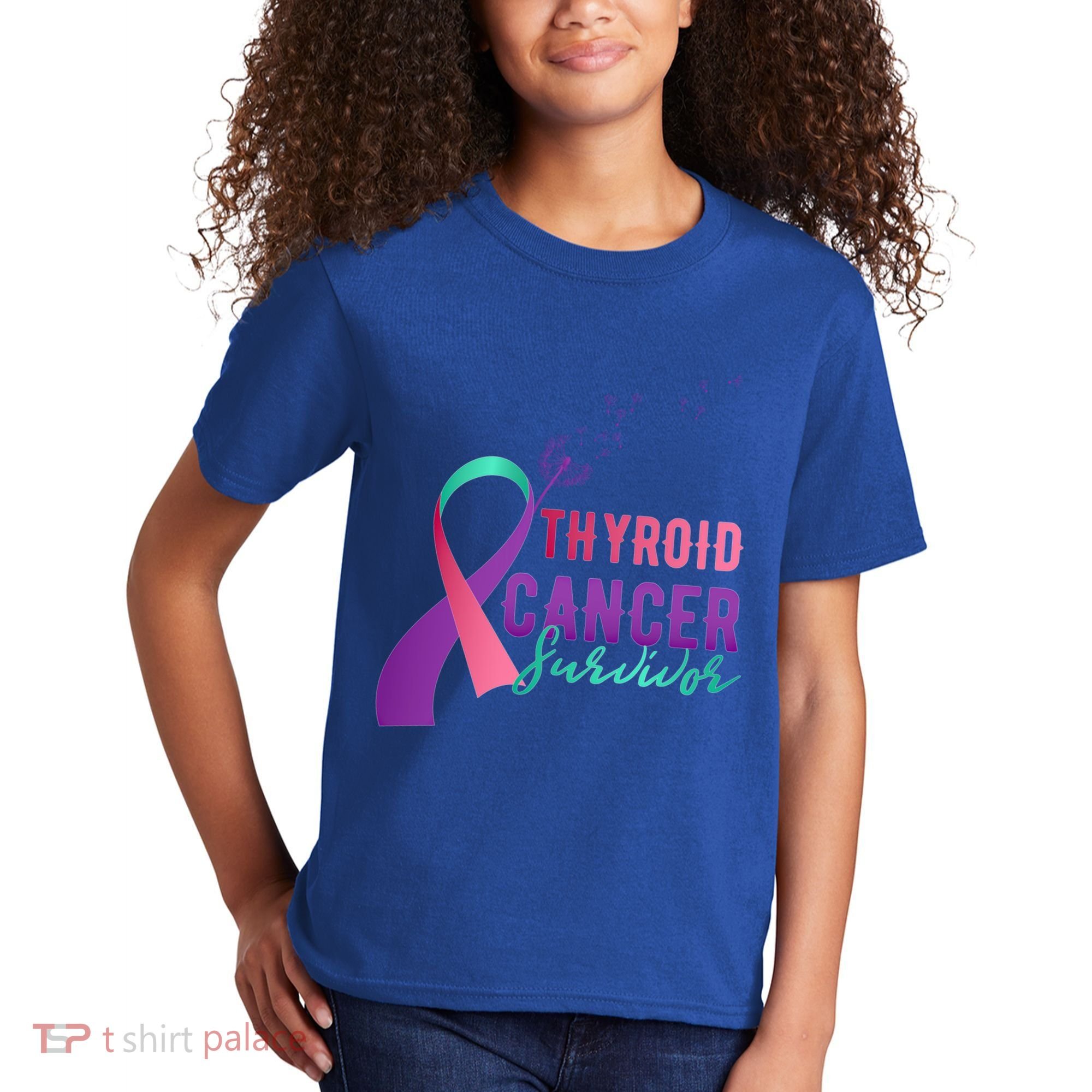 Thyroid Or Thyroid Awareness Or Thyroid Cancer Survivor Cool Gift Kids T-Shirt