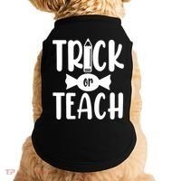 Trick Or Teach Halloween Teacher Doggie Tank thumb 0
