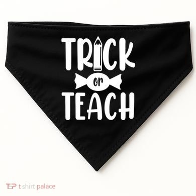 Trick Or Teach Halloween Teacher USA-Made Doggie Bandana