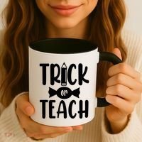 Trick Or Teach Halloween Teacher Coffee Mug thumb 3