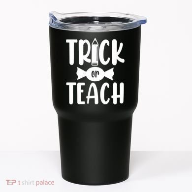 Trick Or Teach Halloween Teacher Tumbler