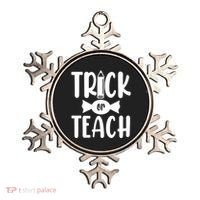 Trick Or Teach Halloween Teacher Ornament thumb 0