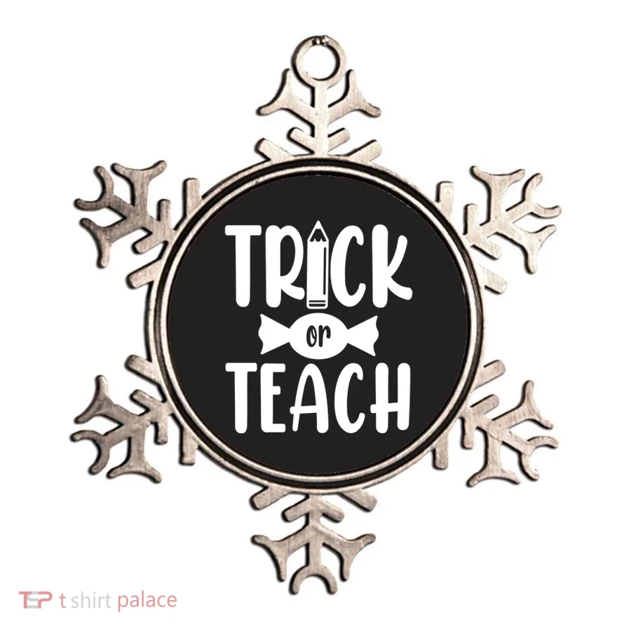 Trick Or Teach Halloween Teacher Ornament