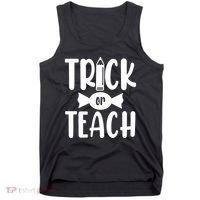 Trick Or Teach Halloween Teacher Tank Top thumb 0
