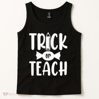 Trick Or Teach Halloween Teacher Tank Top thumb 2