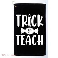 Trick Or Teach Halloween Teacher Golf Towel thumb 0