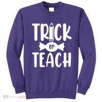 Trick Or Teach Halloween Teacher Sweatshirt thumb 0