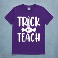 Trick Or Teach Halloween Teacher T-Shirt thumb 5