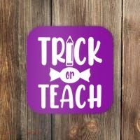 Trick Or Teach Halloween Teacher Coaster thumb 0