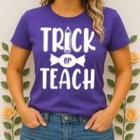 Trick Or Teach Halloween Teacher Women's T-Shirt thumb 2