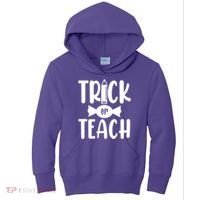 Trick Or Teach Halloween Teacher Kids Hoodie thumb 0