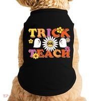 Trick Or Teach Teacher Halloween , Teacher Halloween Costume, Doggie Tank thumb 0