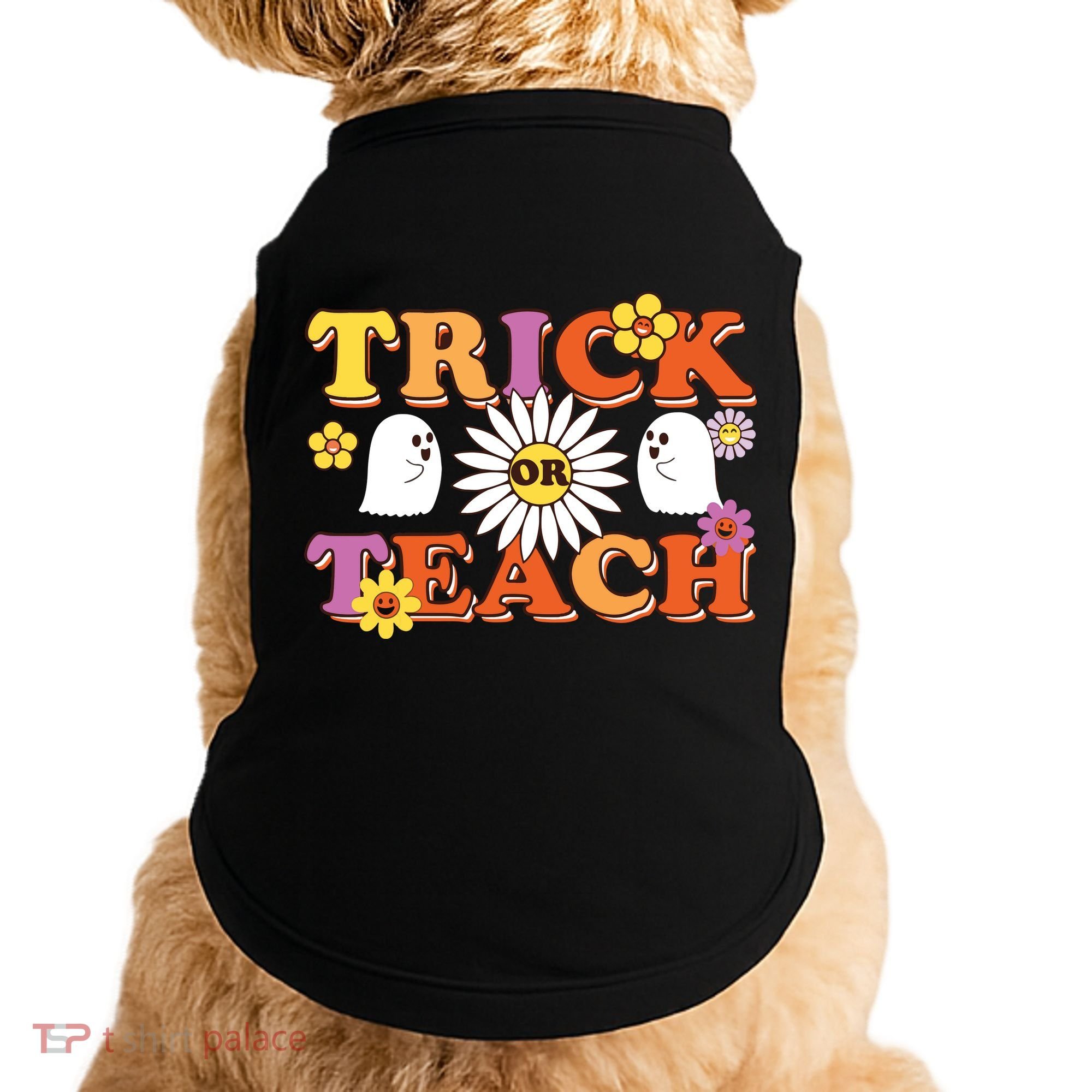 Trick Or Teach Teacher Halloween , Teacher Halloween Costume, Doggie Tank