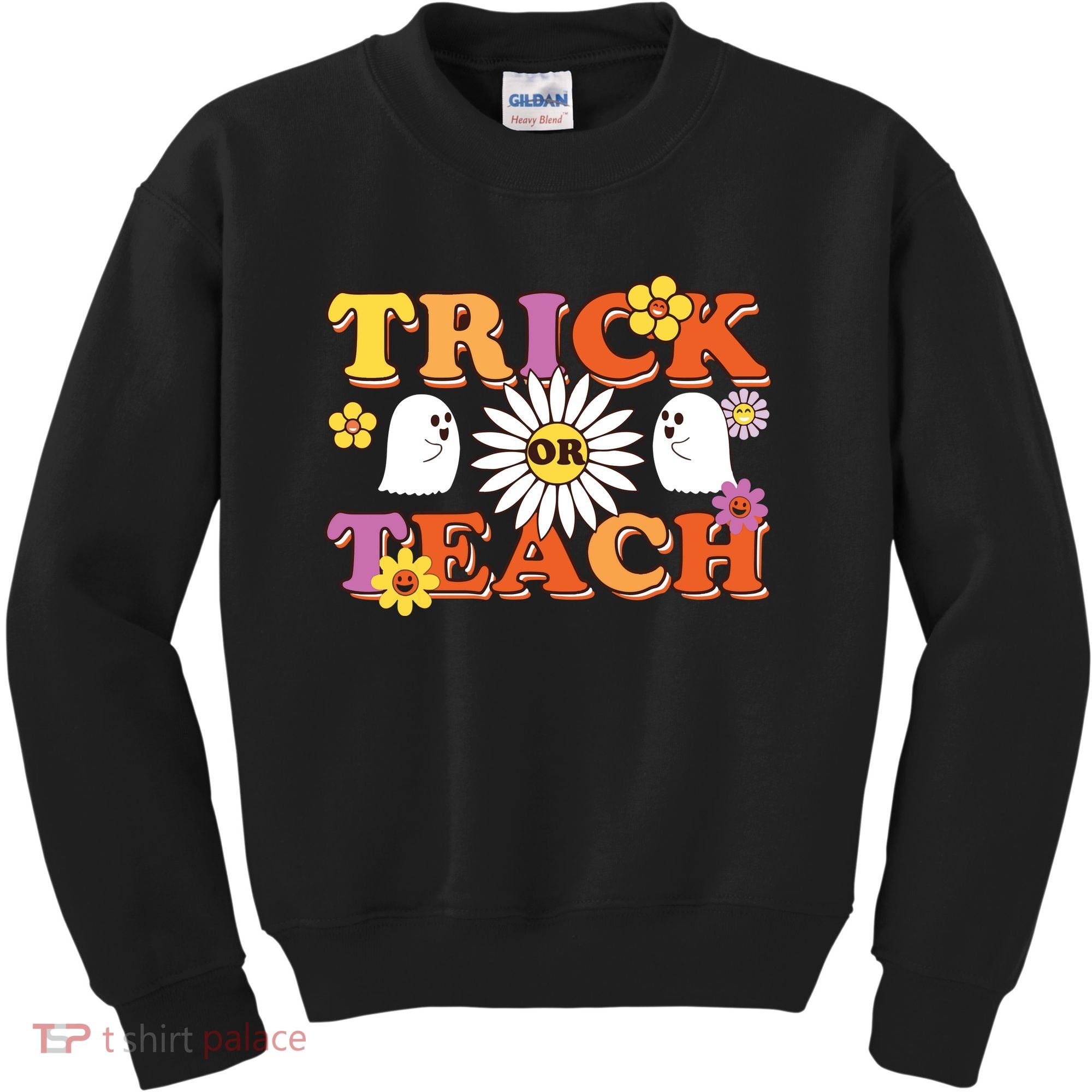 Trick Or Teach Teacher Halloween , Teacher Halloween Costume, Kids Sweatshirt