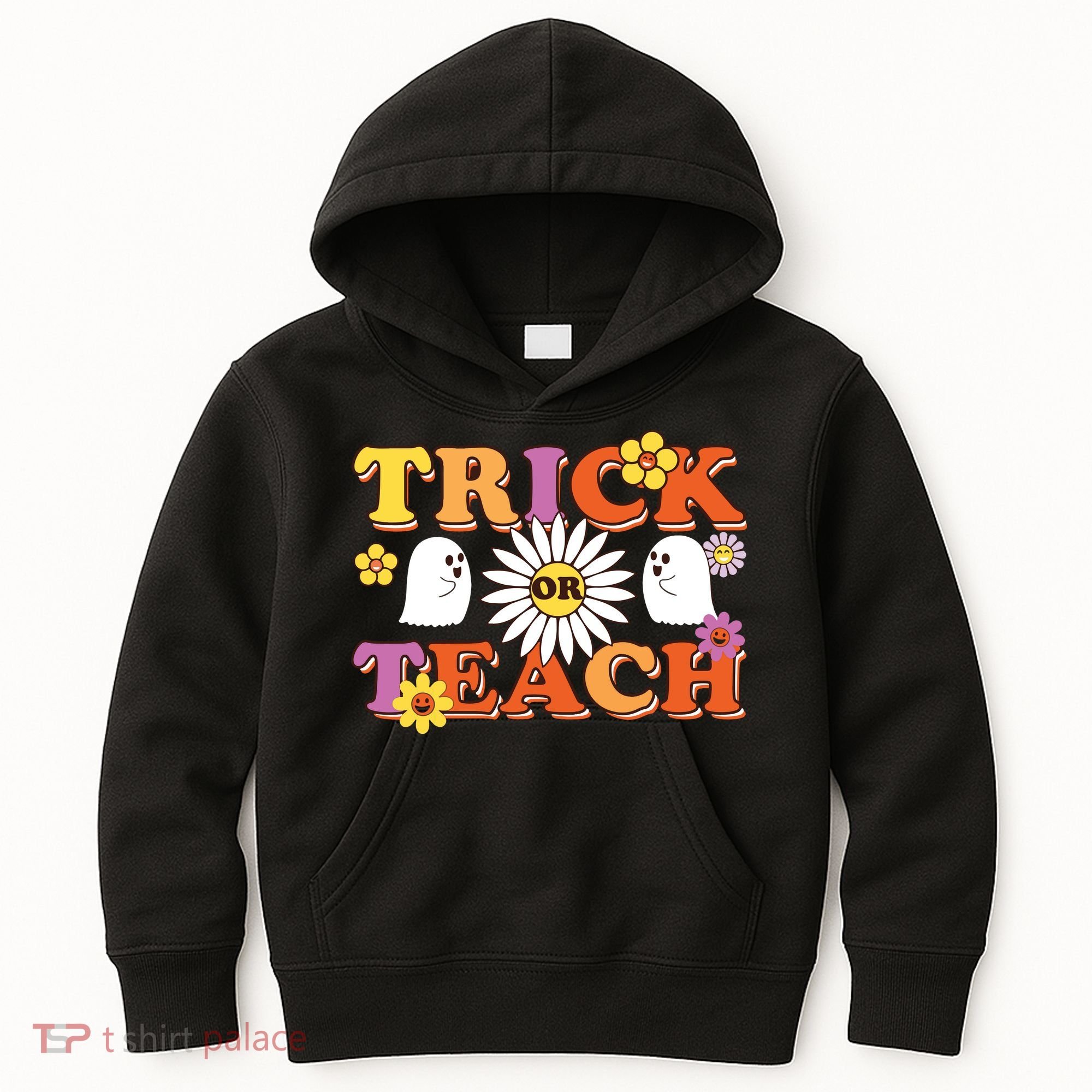 Trick Or Teach Teacher Halloween , Teacher Halloween Costume, Kids Hoodie