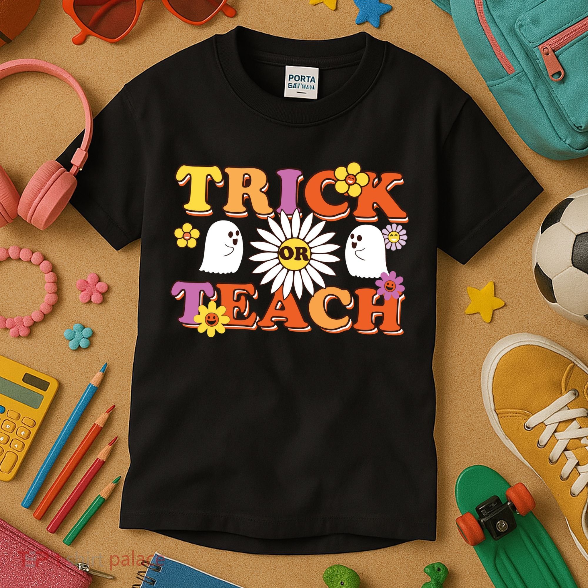 Trick Or Teach Teacher Halloween , Teacher Halloween Costume, Kids T-Shirt
