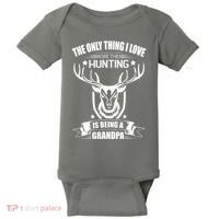 The Only Thing I Love More Than Hunting Is Being A Grandpa Baby Bodysuit thumb 0