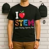 Think Outside The Box Steam Back To School Stem Teacher T-Shirt thumb 6