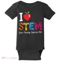 Think Outside The Box Steam Back To School Stem Teacher Baby Bodysuit thumb 0